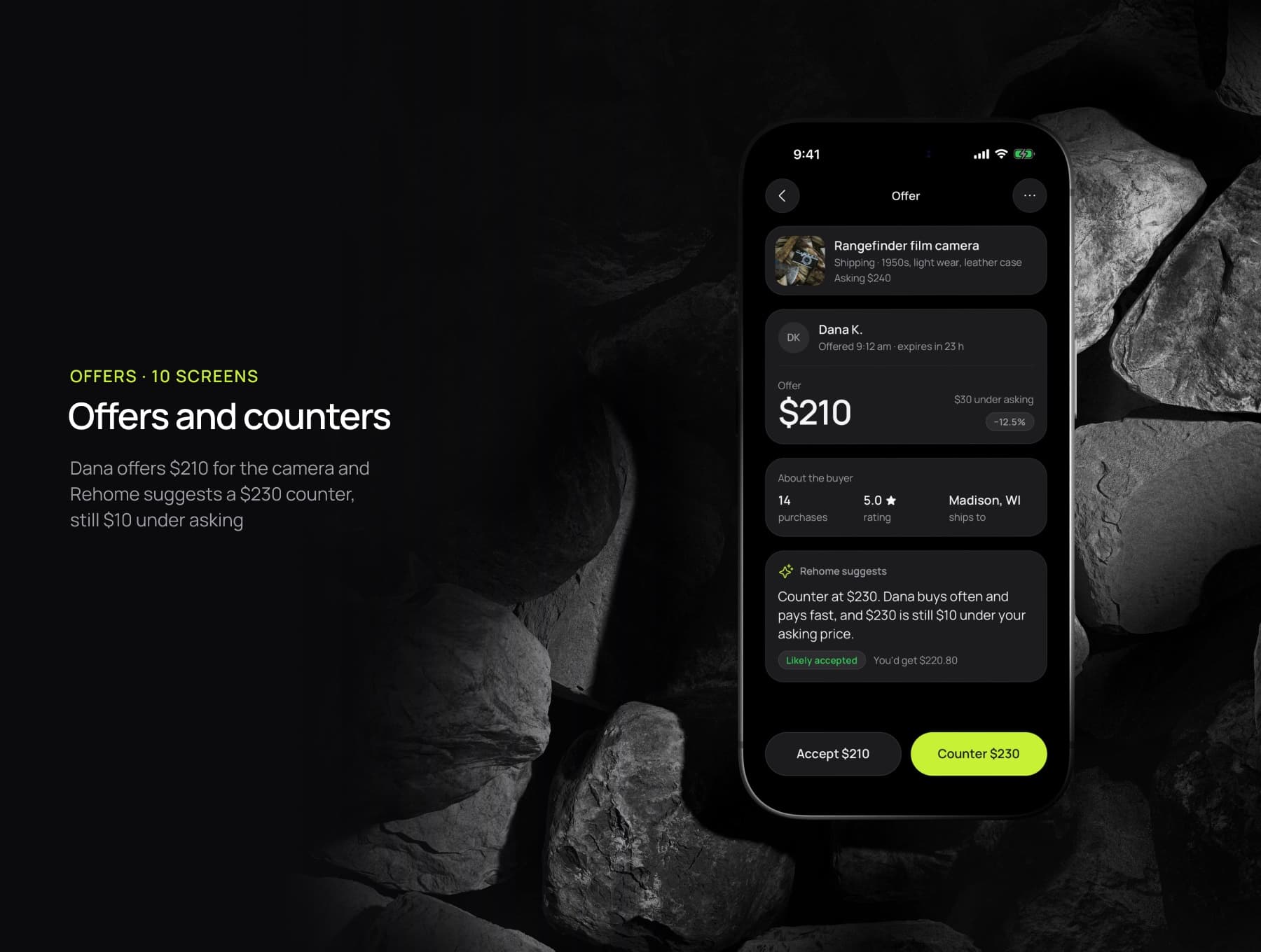 Rehome – AI Resale Assistant App UI Kit — 6