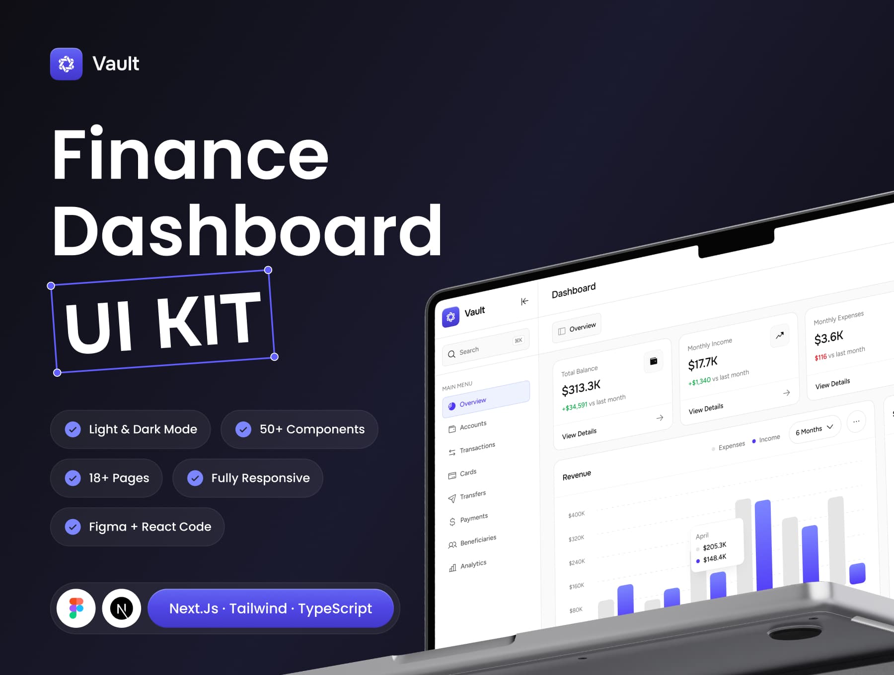 Vault Finance Dashboard — 1